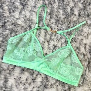 Savage X Fenty Light Green Lace Bralette